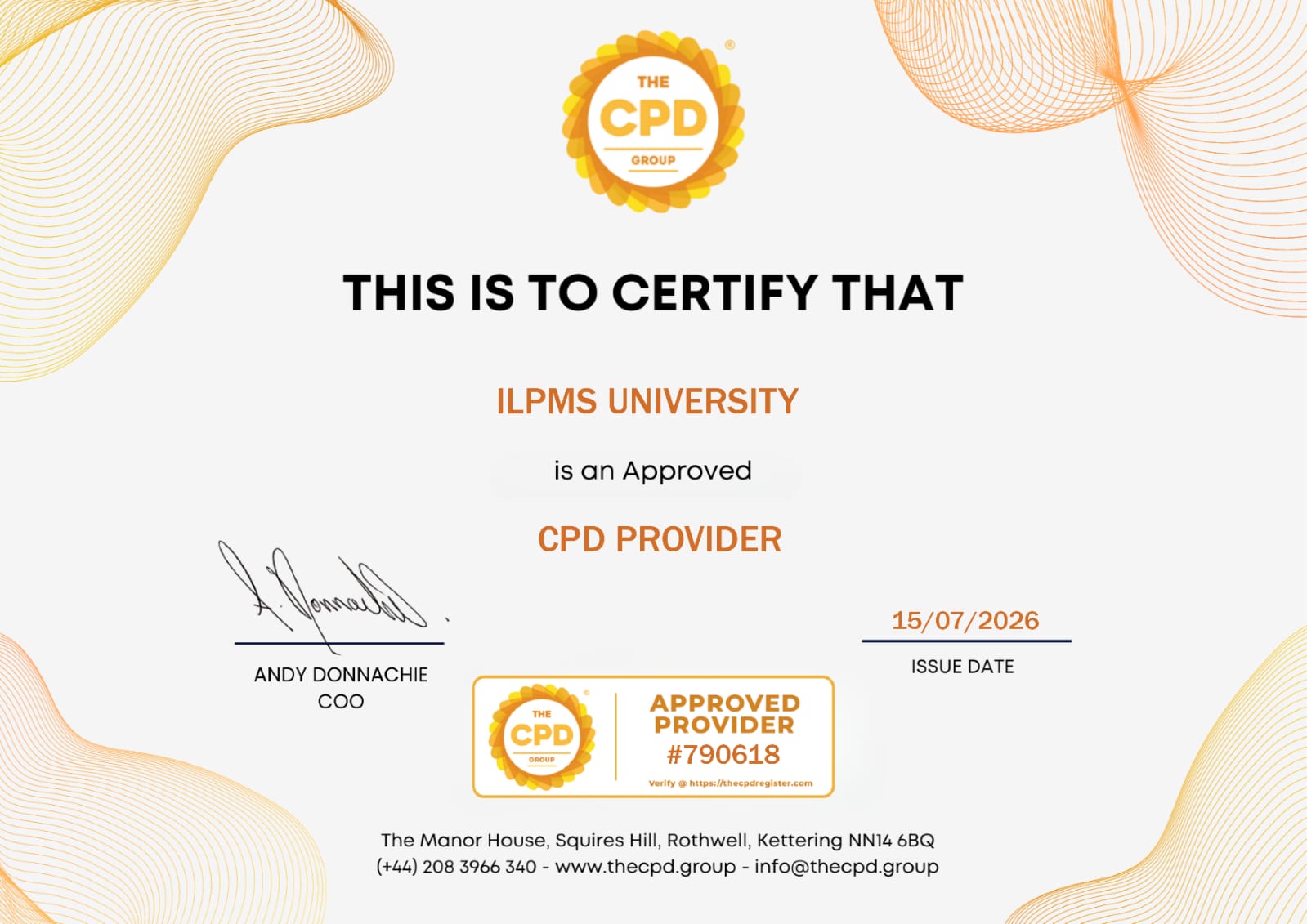 CPD Provider 